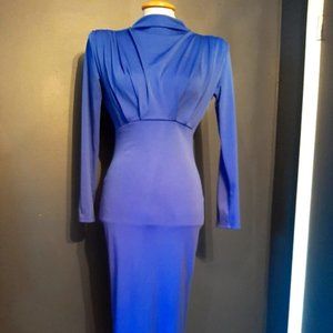 Vintage blue maxi dress